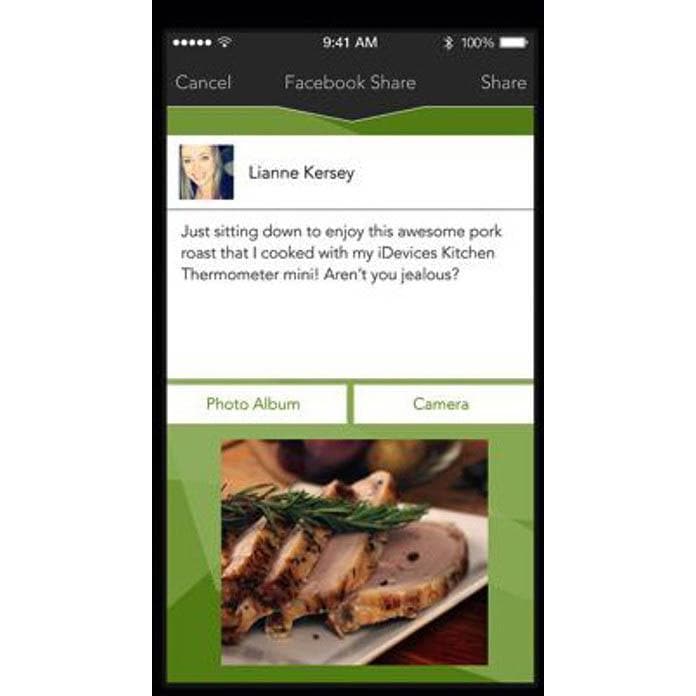 Weber 7203 iGrill 2 Wireless Bluetooth Grill Thermometer App - Social Sharing Show Off thumbnail