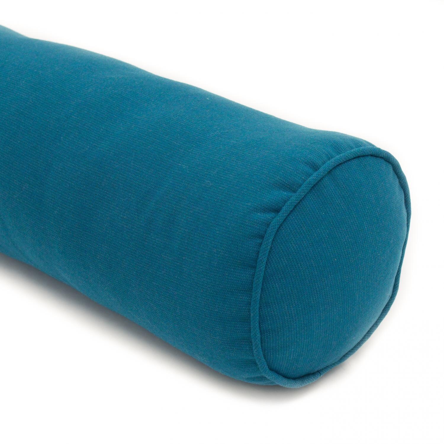 BBQGuys Signature Series 6 X 24 Outdoor Bolster Pillow - Angled View thumbnail