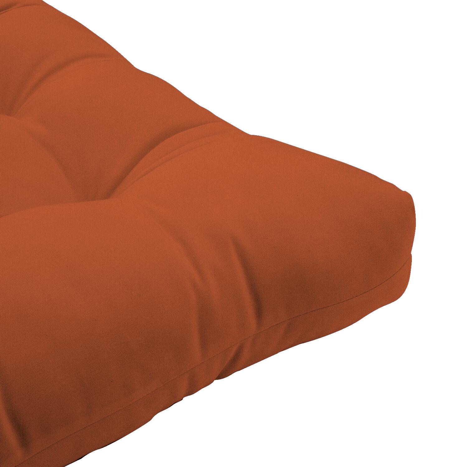 Sunbrella Canvas Paprika Long Outdoor Replacement Chaise Lounge Cushion By UltimatePatio.com - Corner Detail thumbnail