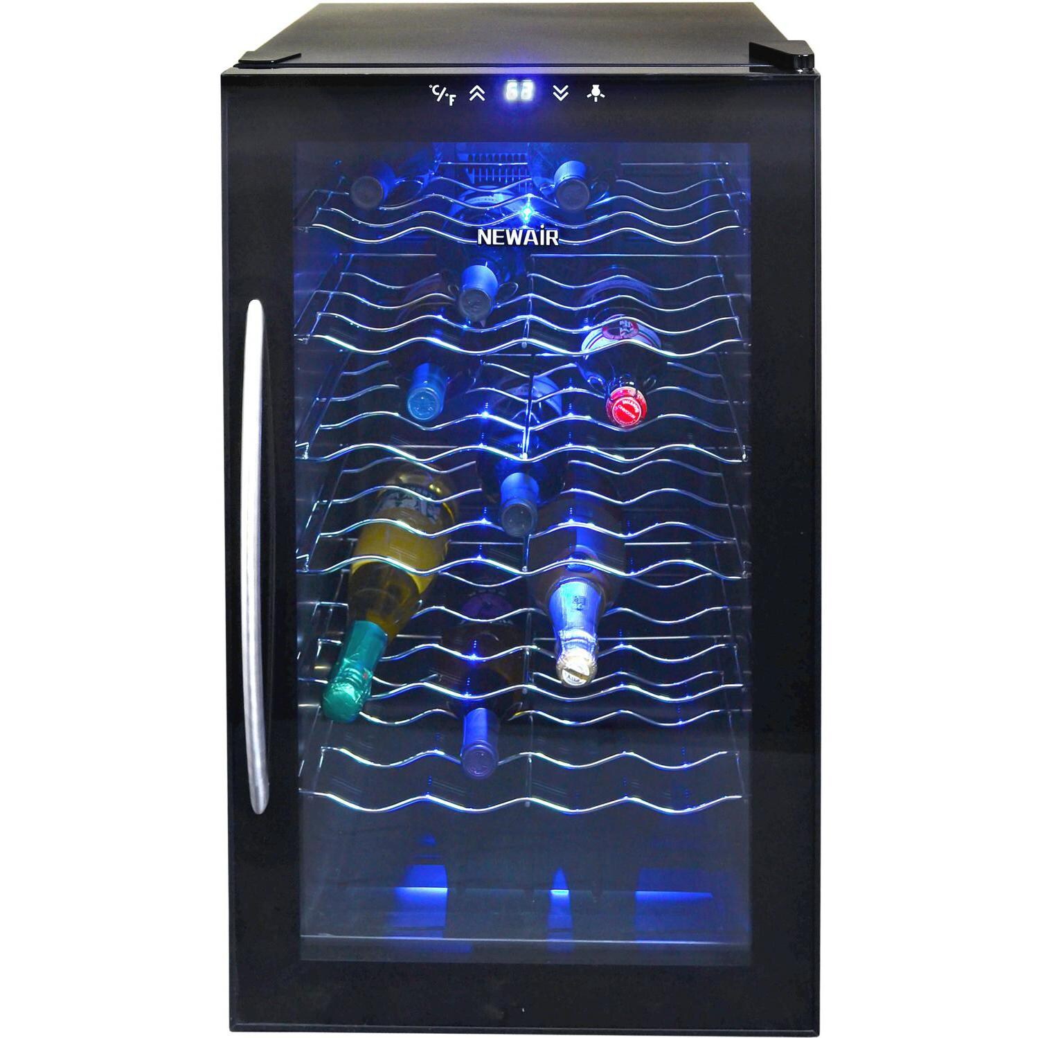 NewAir 28 Bottle Freestanding Single Zone Thermoelectric Wine Cooler