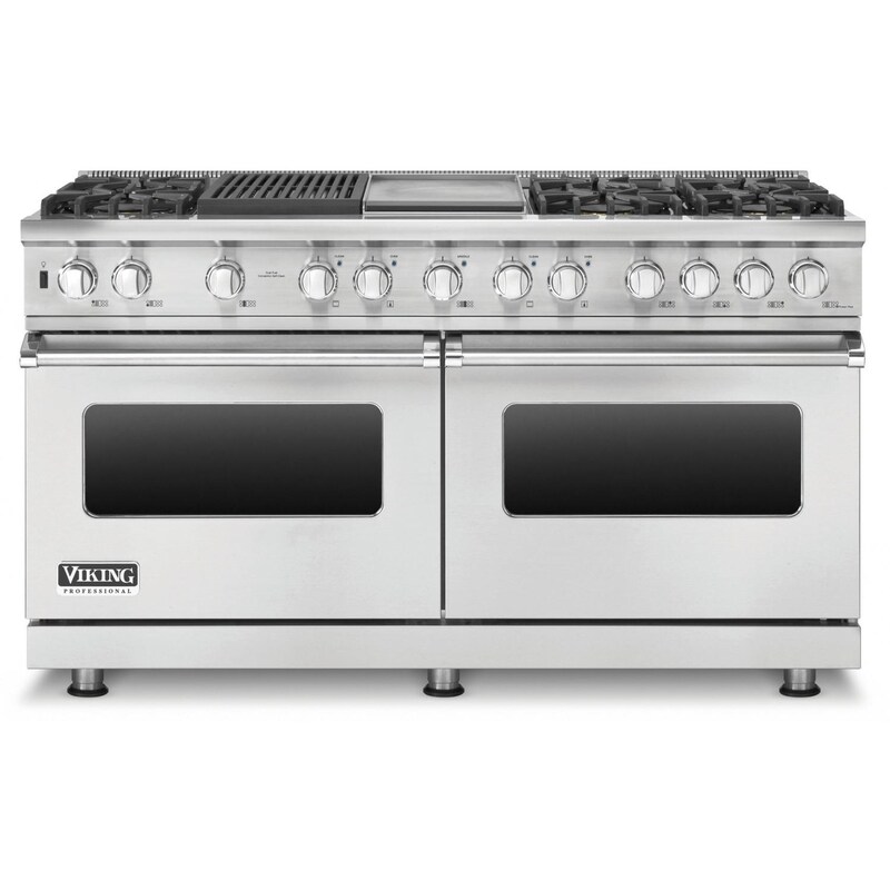 Viking Professional 5 Series 60Inch 6Burner Dual Fuel Natural Gas