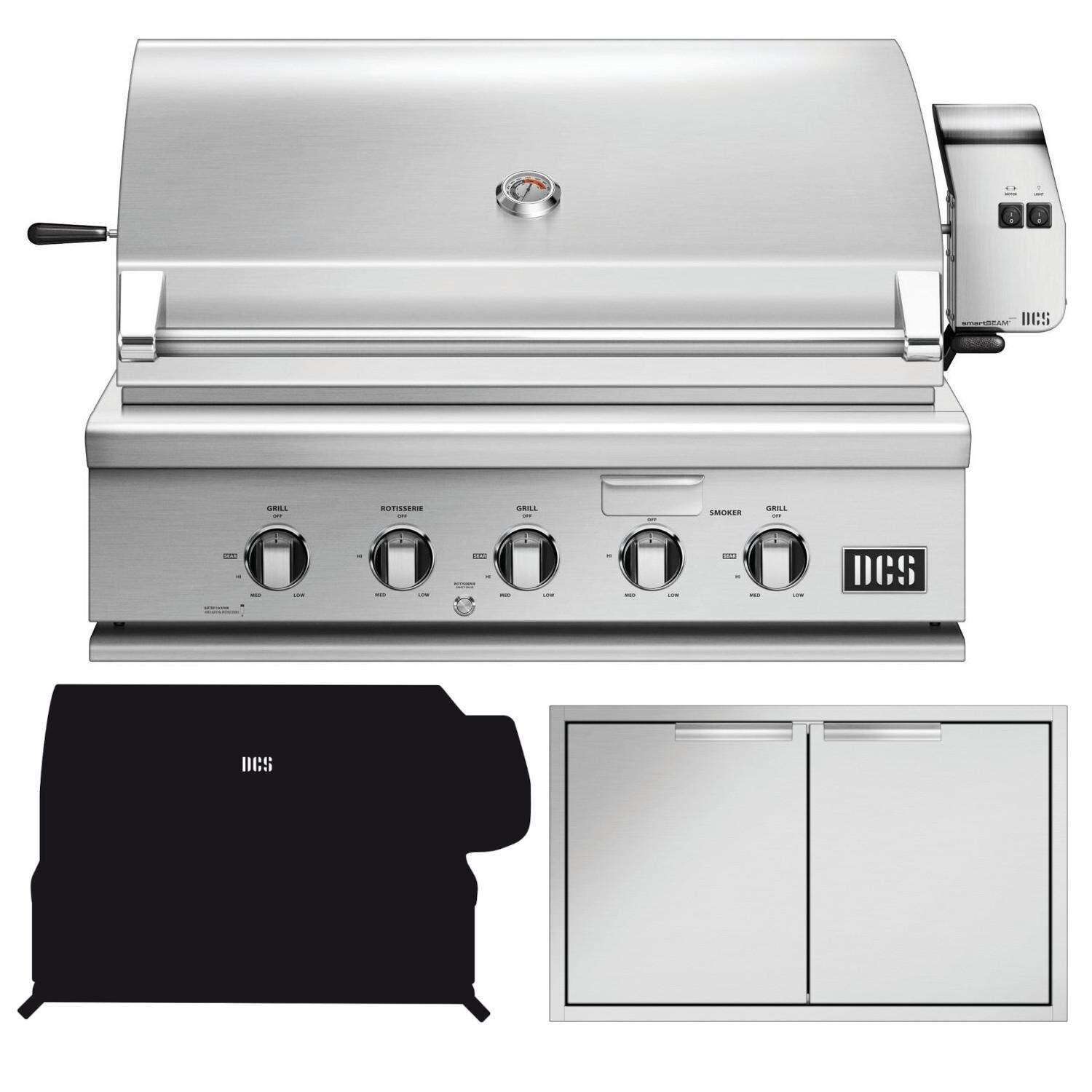 DCS BH1-36R-L-3PC Series 7 Traditional 3-Piece 36-Inch Propane Gas Outdoor Kitchen Package thumbnail