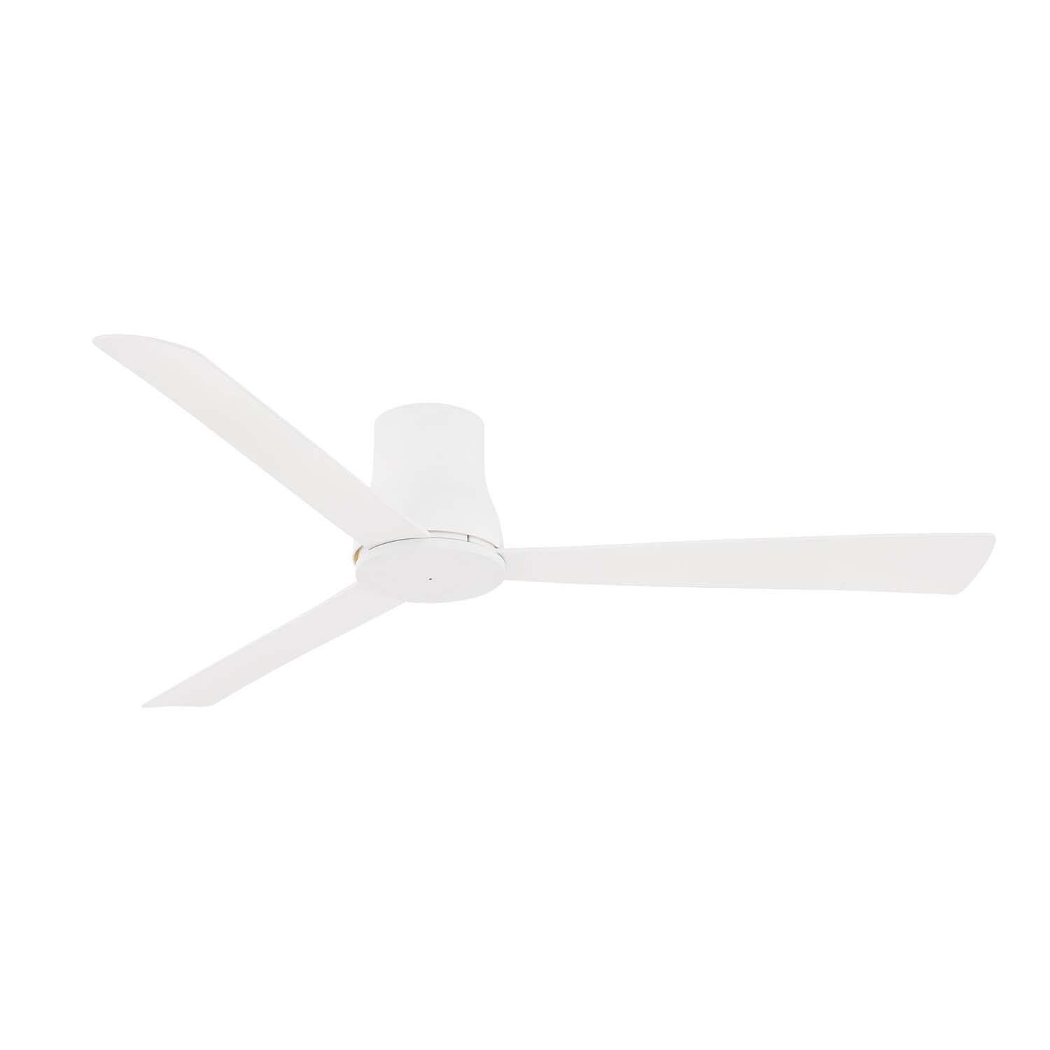 60-in F874-WHF Simple Flush Fan in Flat White w/ Flat White Blades by Minka-Aire - White Background thumbnail