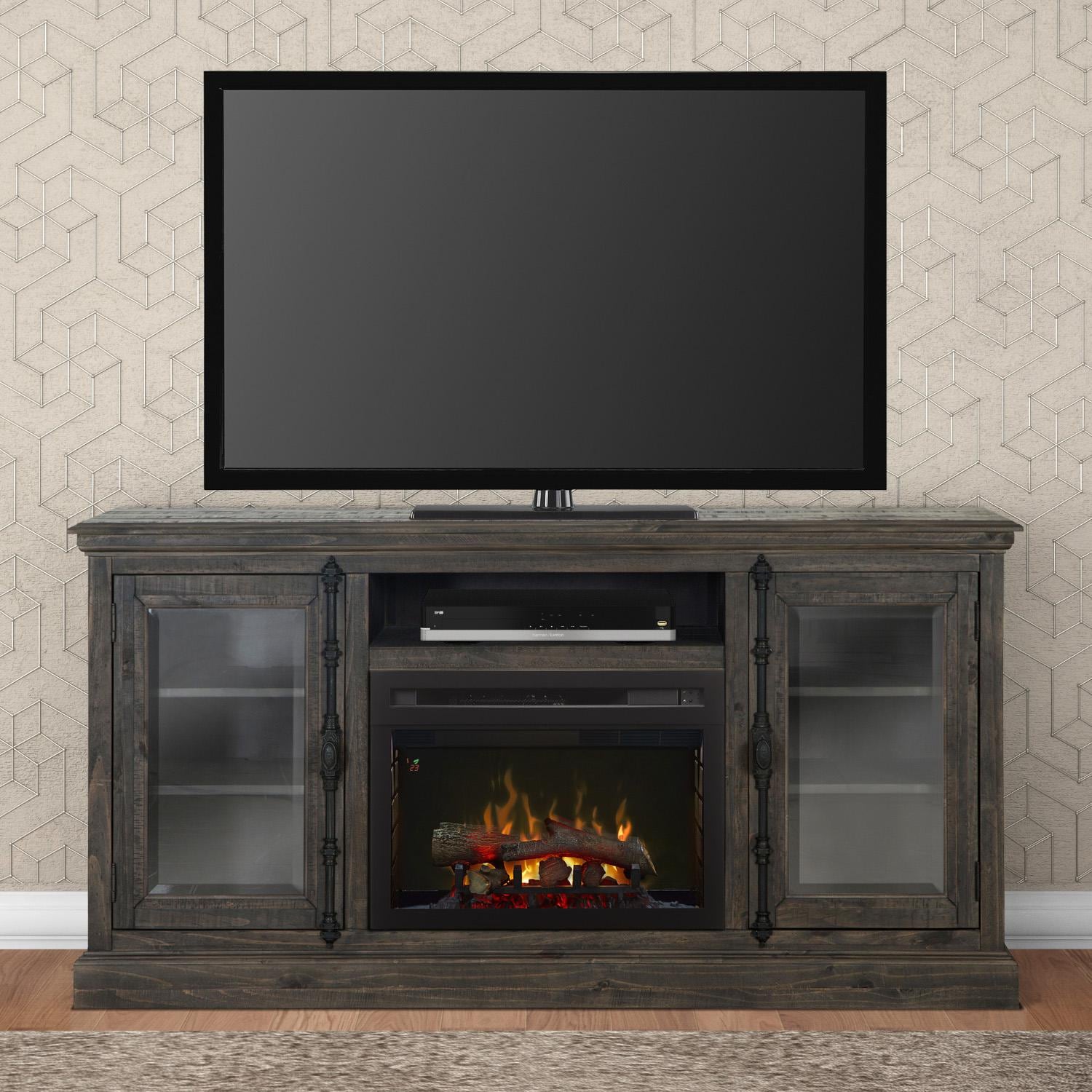Dimplex Multi Fire Xd Ashton 68 Inch Electric Fireplace Media Console Realogs Weathered Gray Gds25ld 1862wg