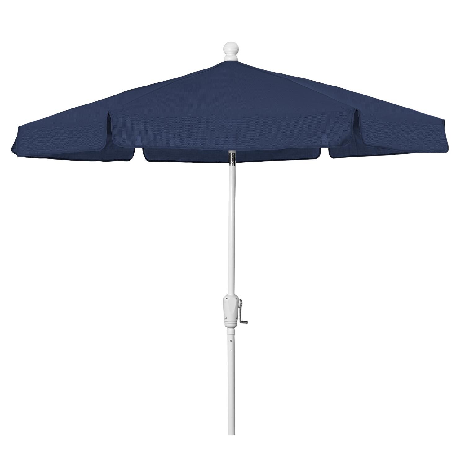 FiberBuilt 7.5 Ft Aluminum Navy Blue Market Patio Umbrella W/ Crank Lift & Tilt - Straight thumbnail