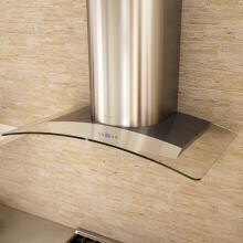 Zephyr Range Hoods 36-Inch Europa Milano Wall Mount Chimney Range Hood With 715 CFM Internal Blower, Glass Canopy - ZMI-M90BG image