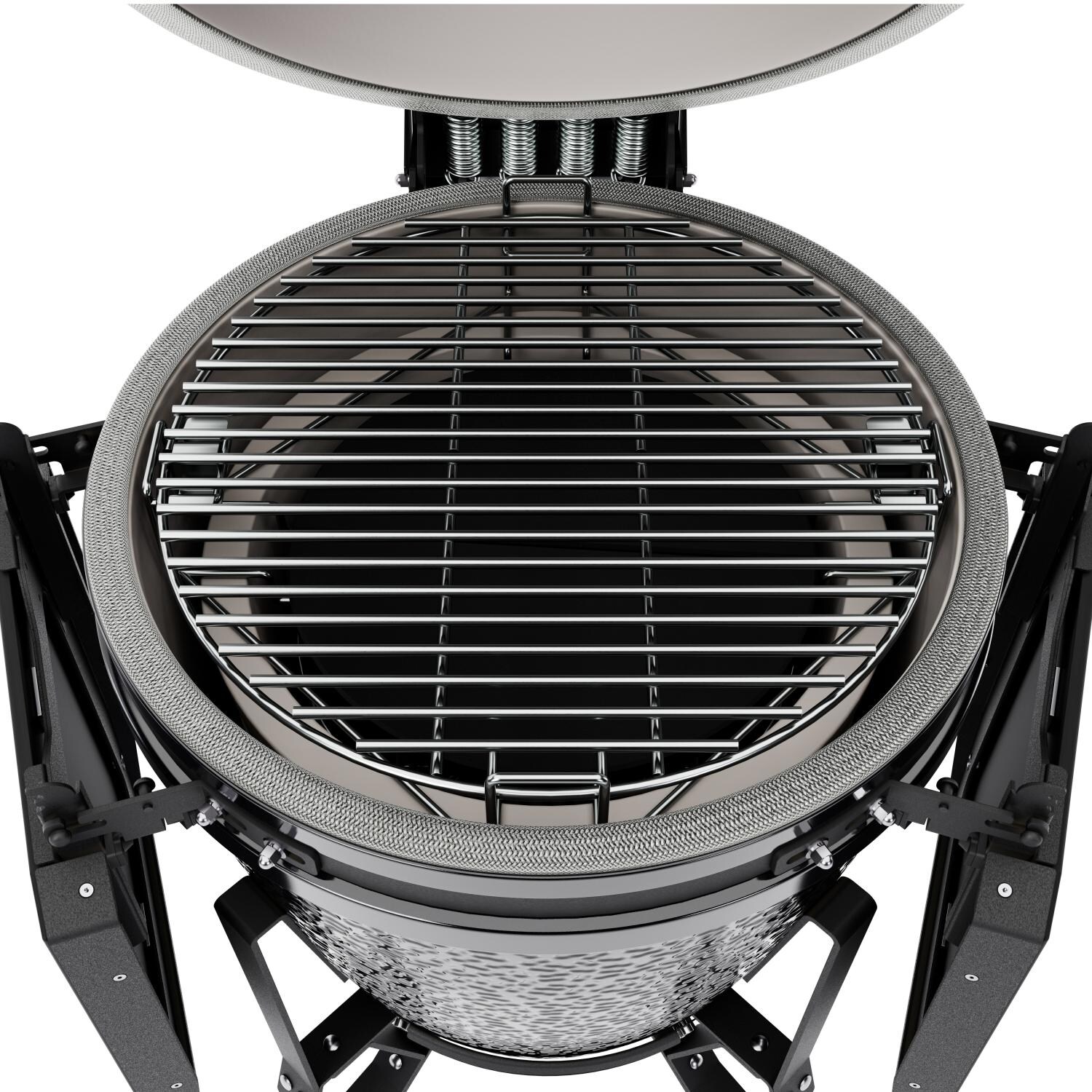 BSTRD.CORE B311G-USA Large Complete Kamado Grill in Gloss Graphite - Inside - White Background thumbnail