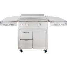 Blaze 30-Inch Freestanding Natural Gas Griddle On Deluxe Cart