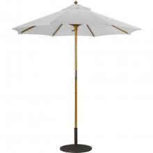 Galtech 7.5 Ft. Octagonal Hardwood Patio Market Umbrella W/ Push Lift - Light Wood W/ Canvas Sunbrella image