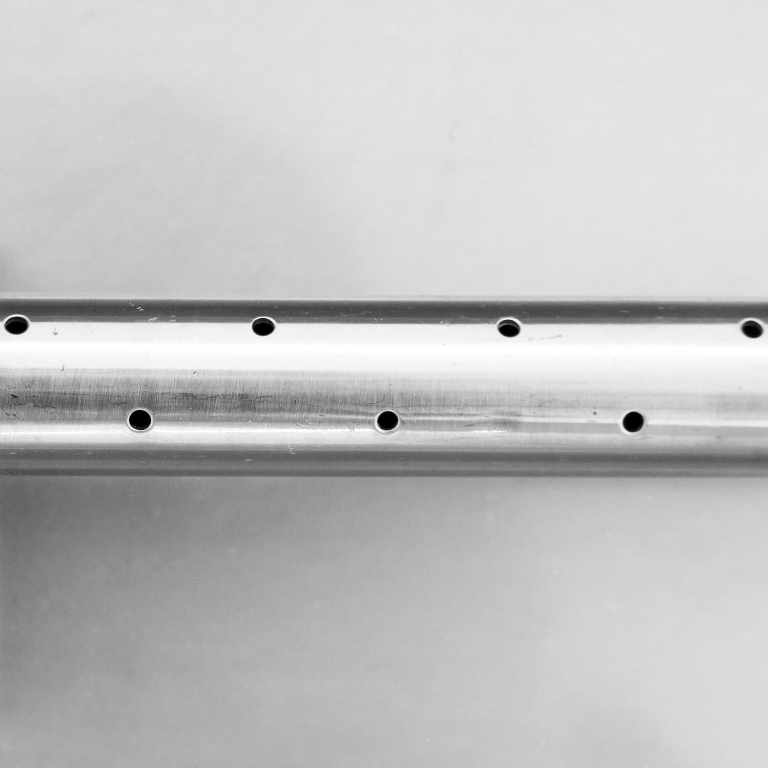 BBQGuys Signature Series Westfalen 18-Inch Table-Top Natural Gas Fire Pit - Stainless Steel - Burner Detail thumbnail