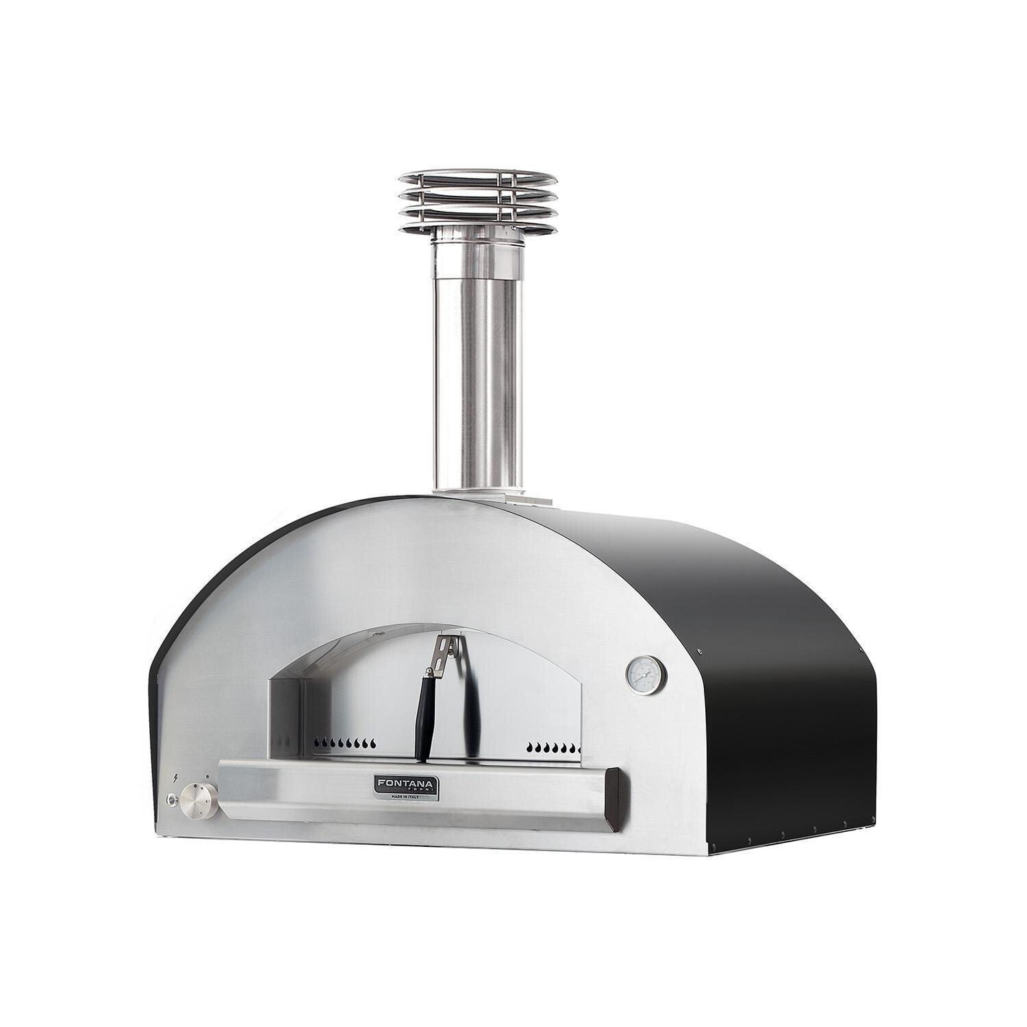 Fontana Forni FTFIR-H-A Firenze Hybrid Pizza Oven - Anthracite - Oven - White Background thumbnail