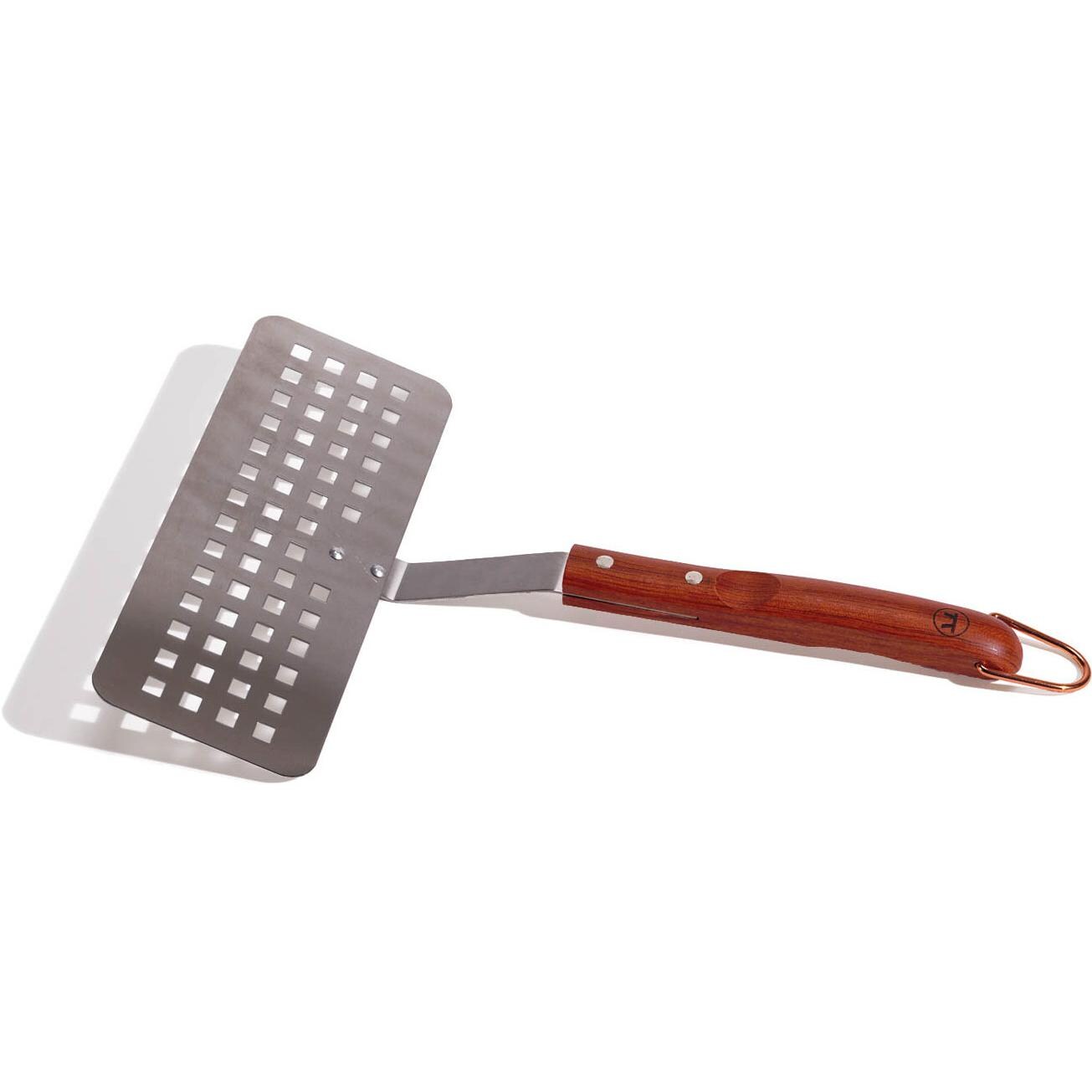 Outset Rosewood 16-Inch Stainless Steel Slotted Fish Spatula - Full View thumbnail