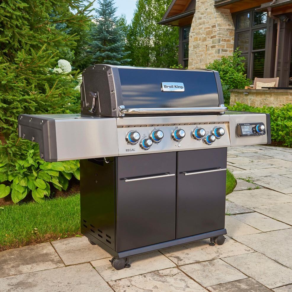 Broil King 688244 Regal Q 590 Pro IR Propane Grill - On Patio - Lifestyle thumbnail