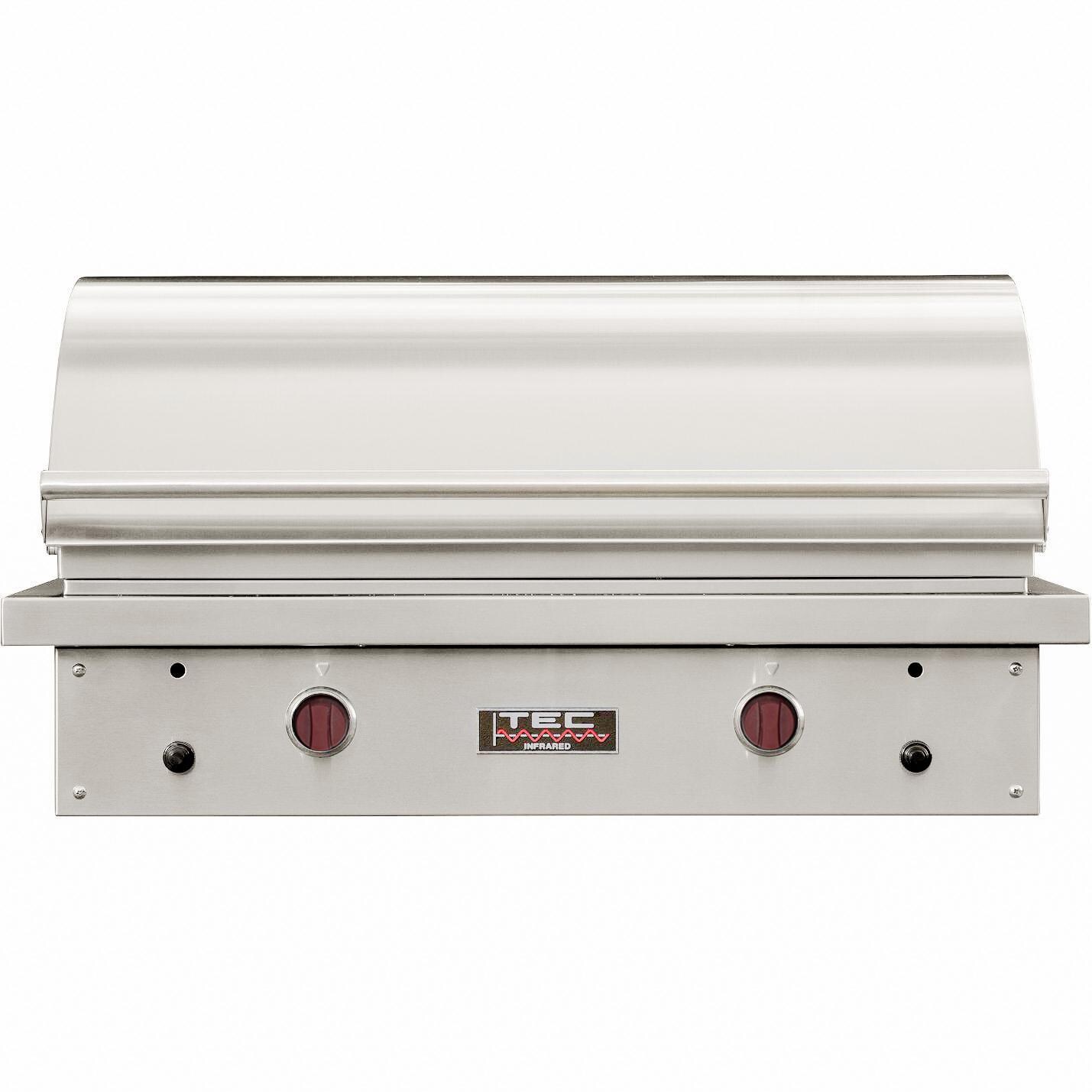 TEC Sterling Patio FR 44-Inch Built-In Infrared Natural Gas Grill W/ Red Knobs