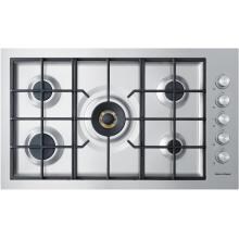 Fisher Paykel 36-Inch 5-Burner Natural Gas Drop-In Cooktop - Stainless Steel - CG365DWNGACX2 image