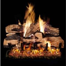 Peterson Real Fyre 36-Inch Split Oak Designer Plus Gas Log Set With Vented Natural Gas G45 Burner - Match Light image