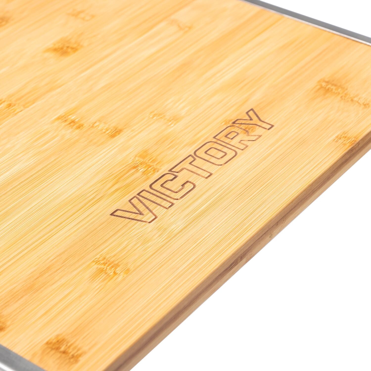 Victory - BBQ-VCT-K-24B - 21-Inch Kamado Grill & Smoker - Victory Logo on Side Shelves thumbnail