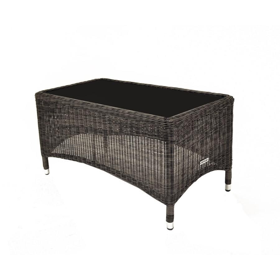 Kettler LAKENA 4 Piece Wicker Rattan Lounge Set With Canvas Coal Cushions - Coffee Table thumbnail