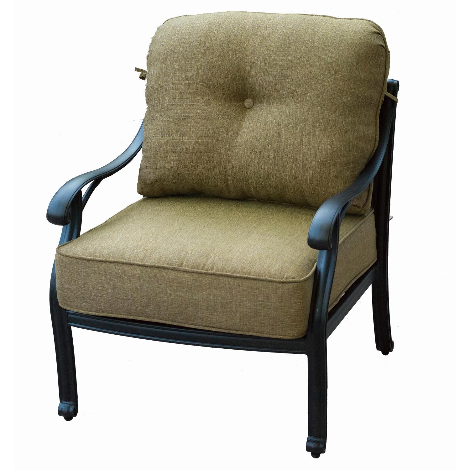 Nassau Cast Aluminum Patio Club Chair By Darlee thumbnail