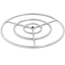 Lakeview Outdoor Designs 30-Inch Three-Spoke Round Natural Gas Triple-Ring Burner - Stainless Steel