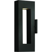 Hinkley Lighting Atlantis Two Light 16-Inch Dark Sky Outdoor Wall Light - Satin Black - 1640SK