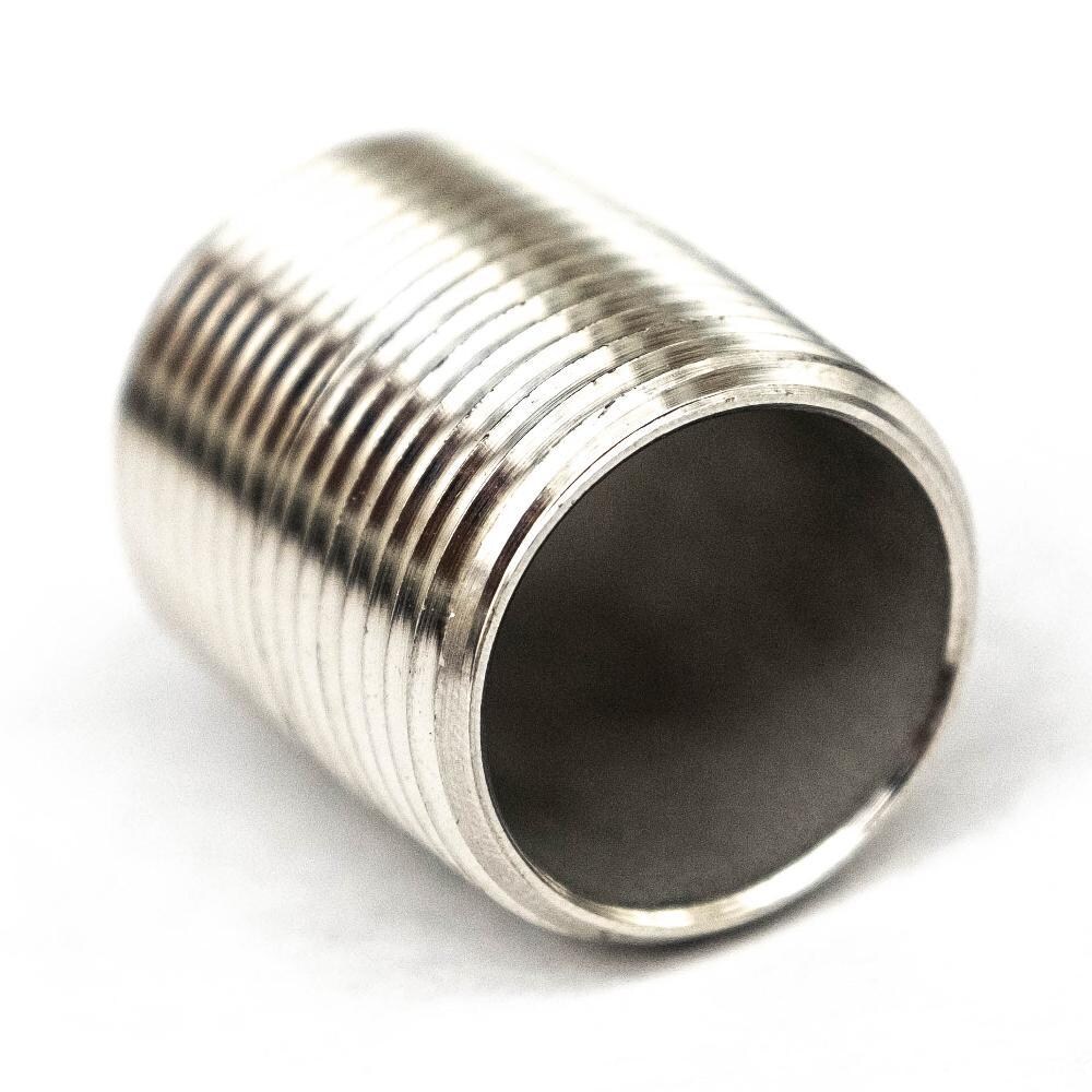 BBQGuys Signature Series 1-Inch MIP Stainless Steel Close Nipple thumbnail