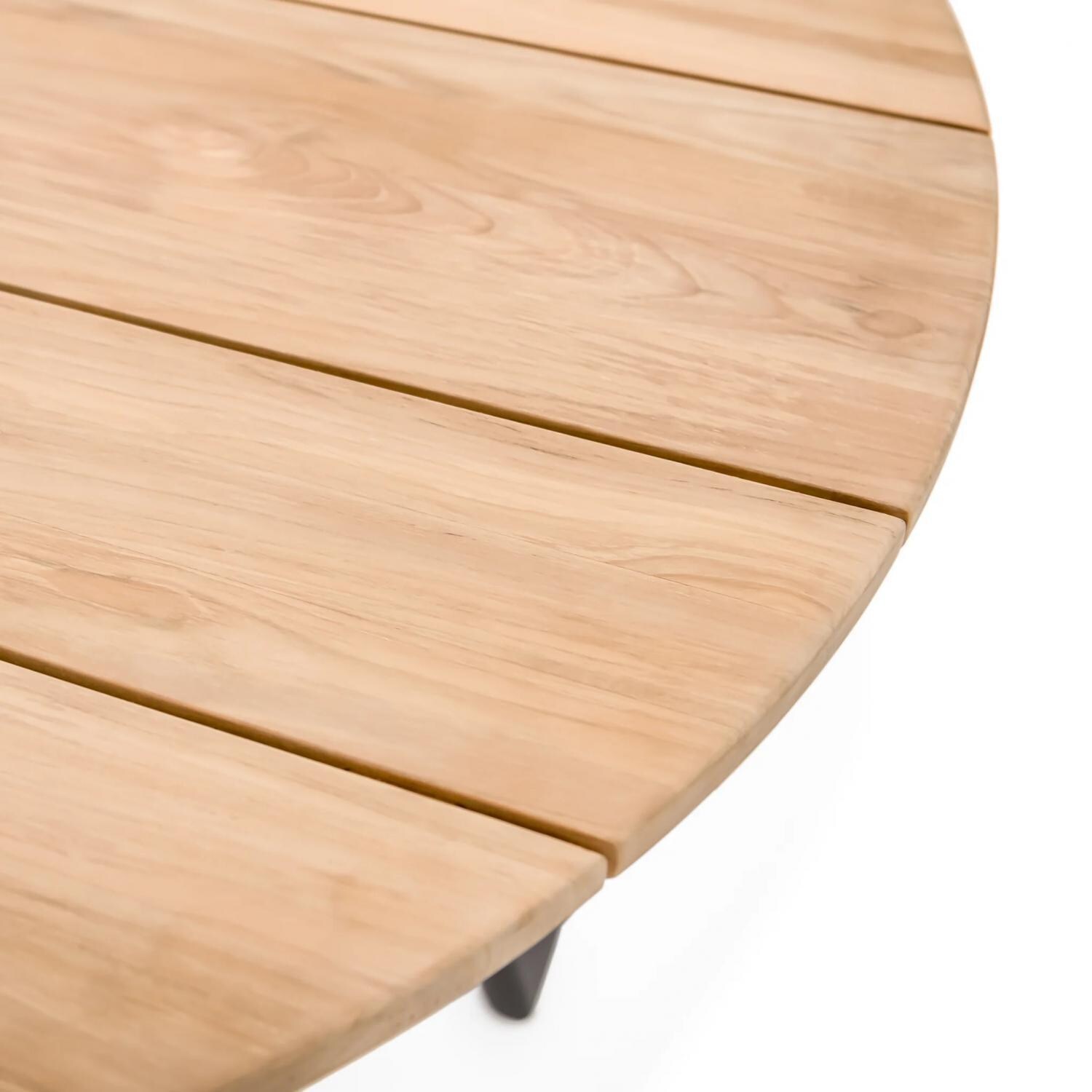 Teak + Table Barbados 60 Inch Round Dining Table - Top Details - Detail thumbnail