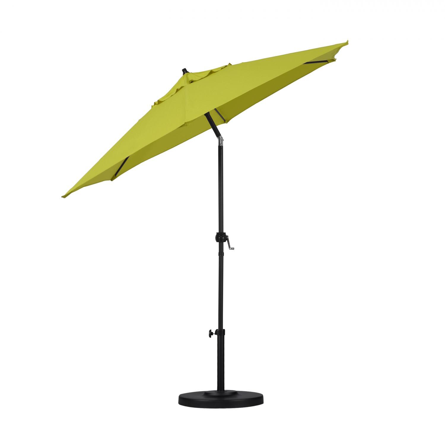 Astella 9 Ft Aluminum Push Tilt Patio Umbrella W/ Crank Lift - Tilted (Base Not Included) thumbnail