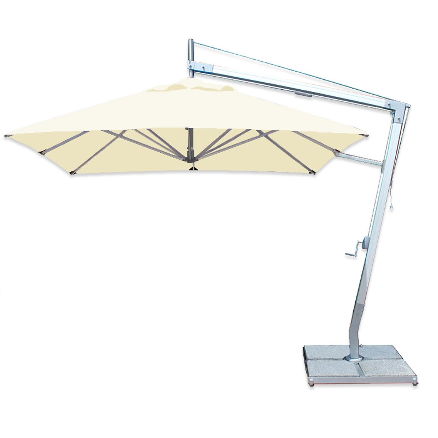 Bambrella Santa Ana 8.5 Ft. Square Side Pool Umbrella - Ecru thumbnail