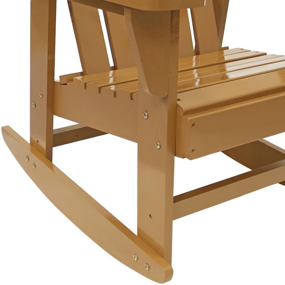 Ultimate Patio Outdoor Wooden Adirondack Rocking Chair - Base Detail thumbnail