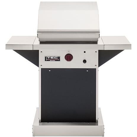 TEC Patio FR 26Inch Infrared Natural Gas Grill On Black Pedestal W