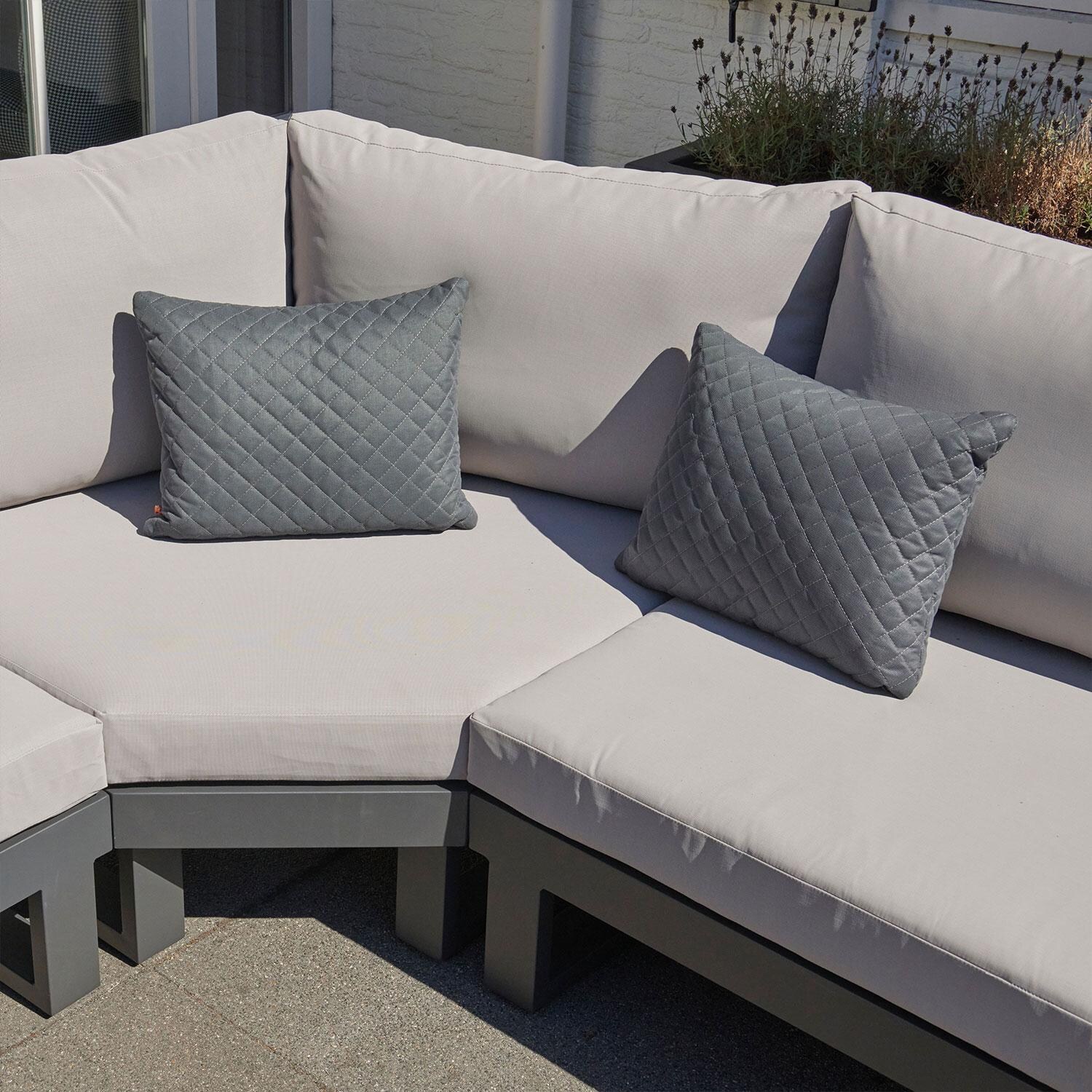 KETTLER 18 x 14 Diamond Gray Pillow - Two Pillows - Lifestyle thumbnail