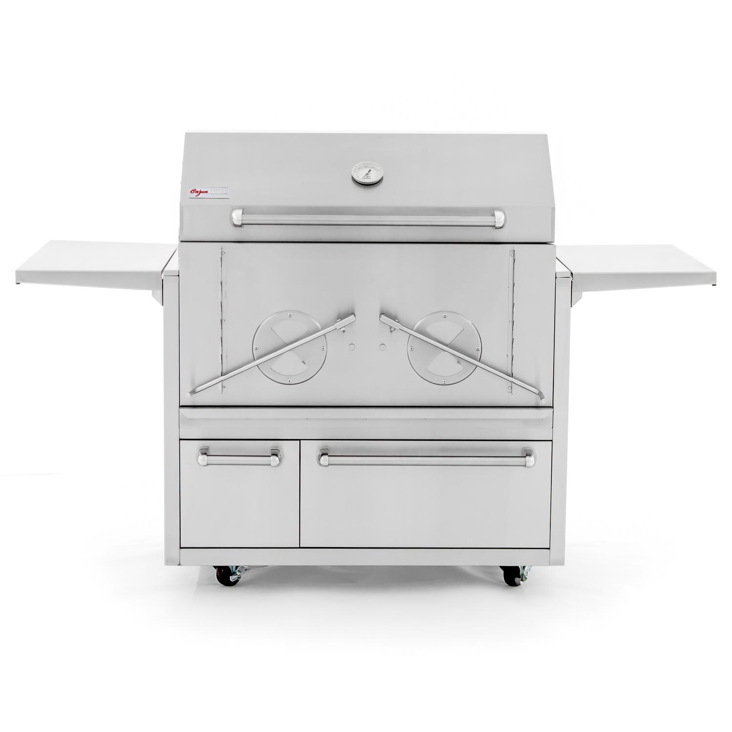 Cajun Grill Preaux 36-Inch Freestanding Charcoal Grill - Front View thumbnail