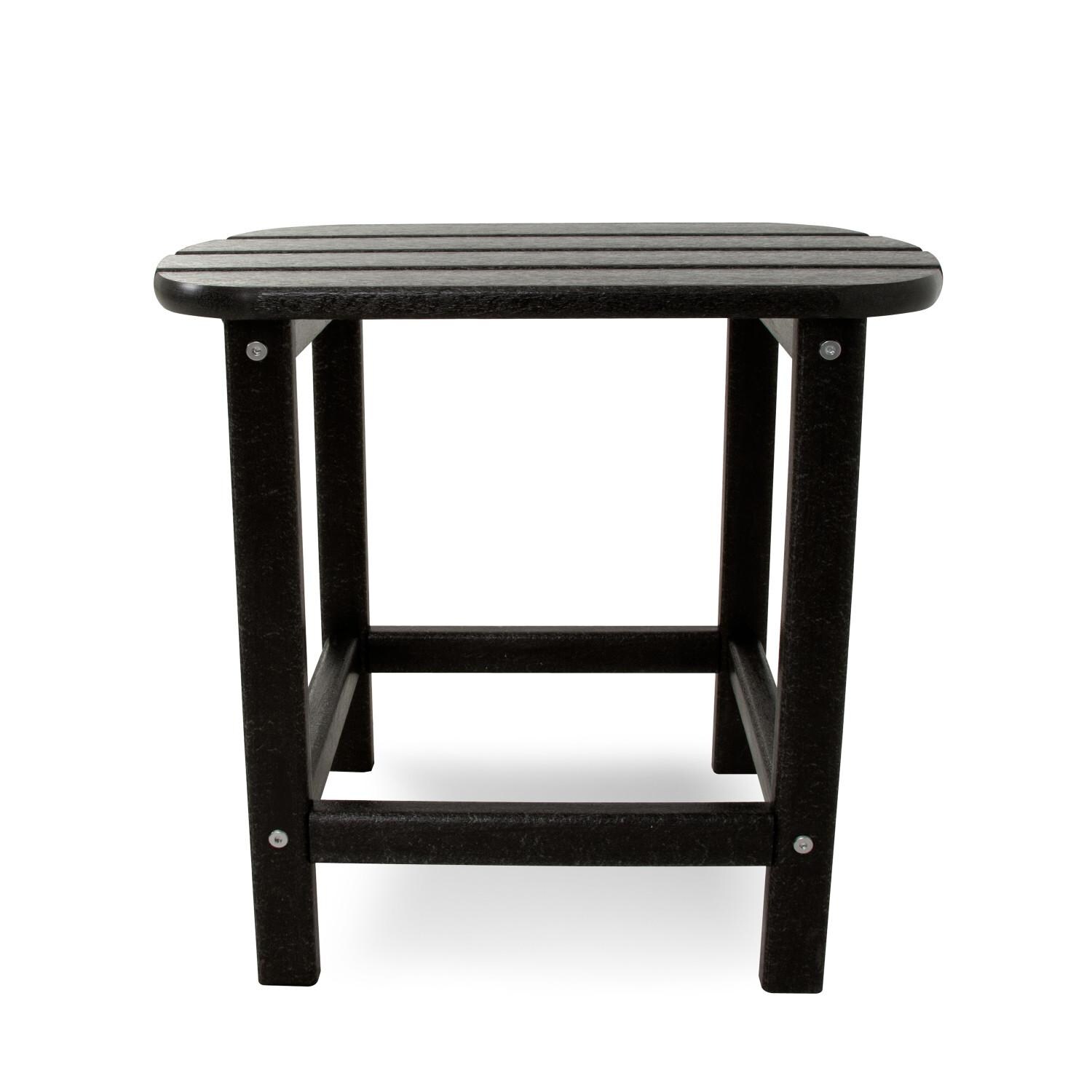 POLYWOOD SBT18BL South Beach 19 X 15-Inch Side Table - Front View thumbnail