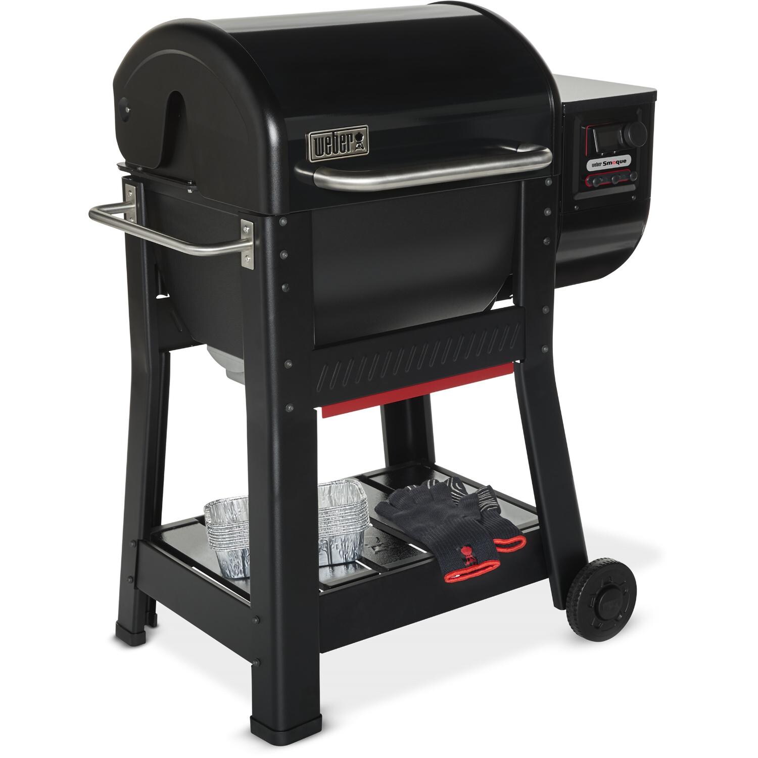 Weber Smoque Pellet Bottom Shelf - Items on Shelf (Grill not Included) - White Background thumbnail