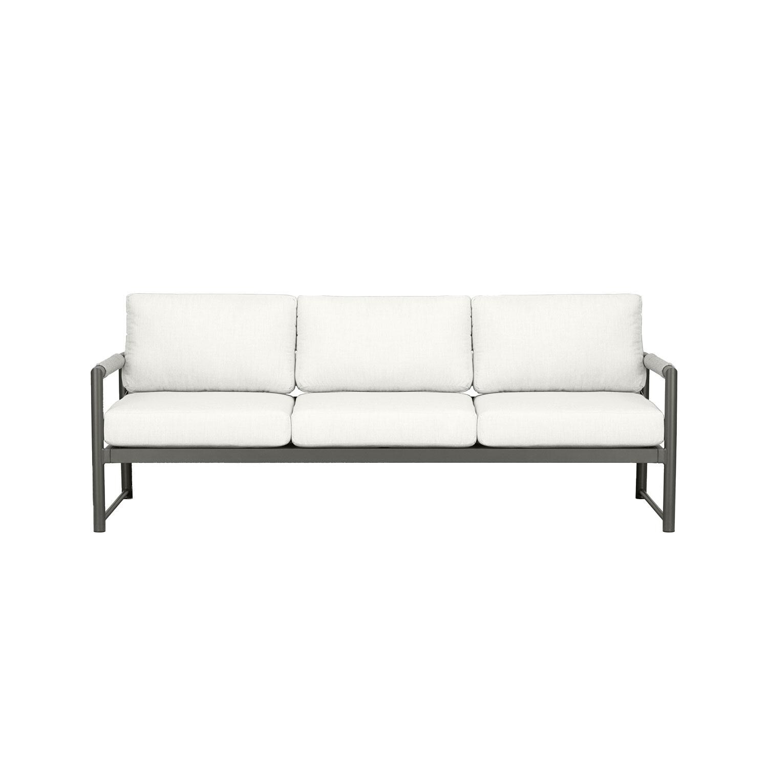 Lakeview AVEBAY-SL-PG-SET143-CN Avenue Bay Slate/Pebble Gray 3 Pc Sofa Loveseat Set - Canvas Natural - Sofa - White Background thumbnail