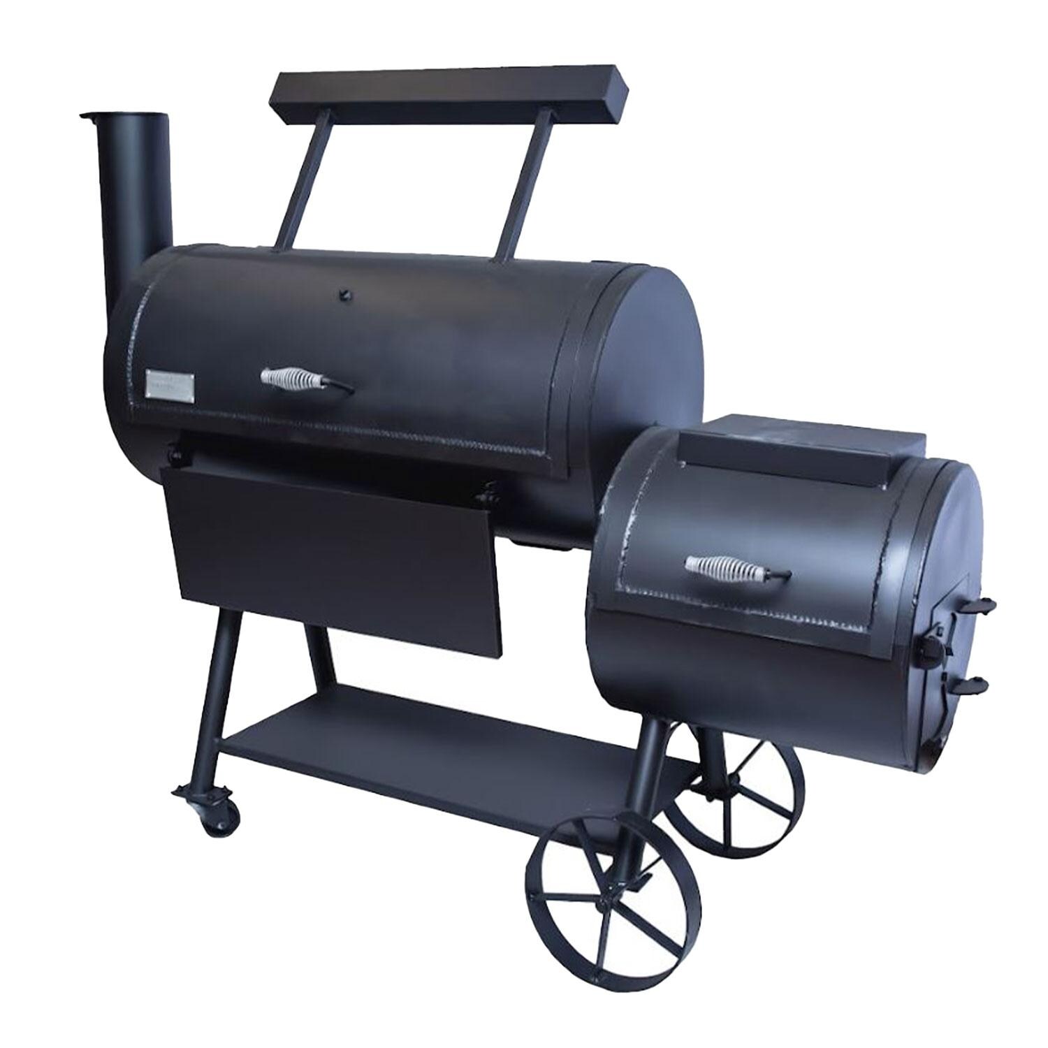 Old Country BBQ Pits OC20X60L Brazos Loaded 35 Inch Offset Charcoal Smoker W/ Counter Weight thumbnail