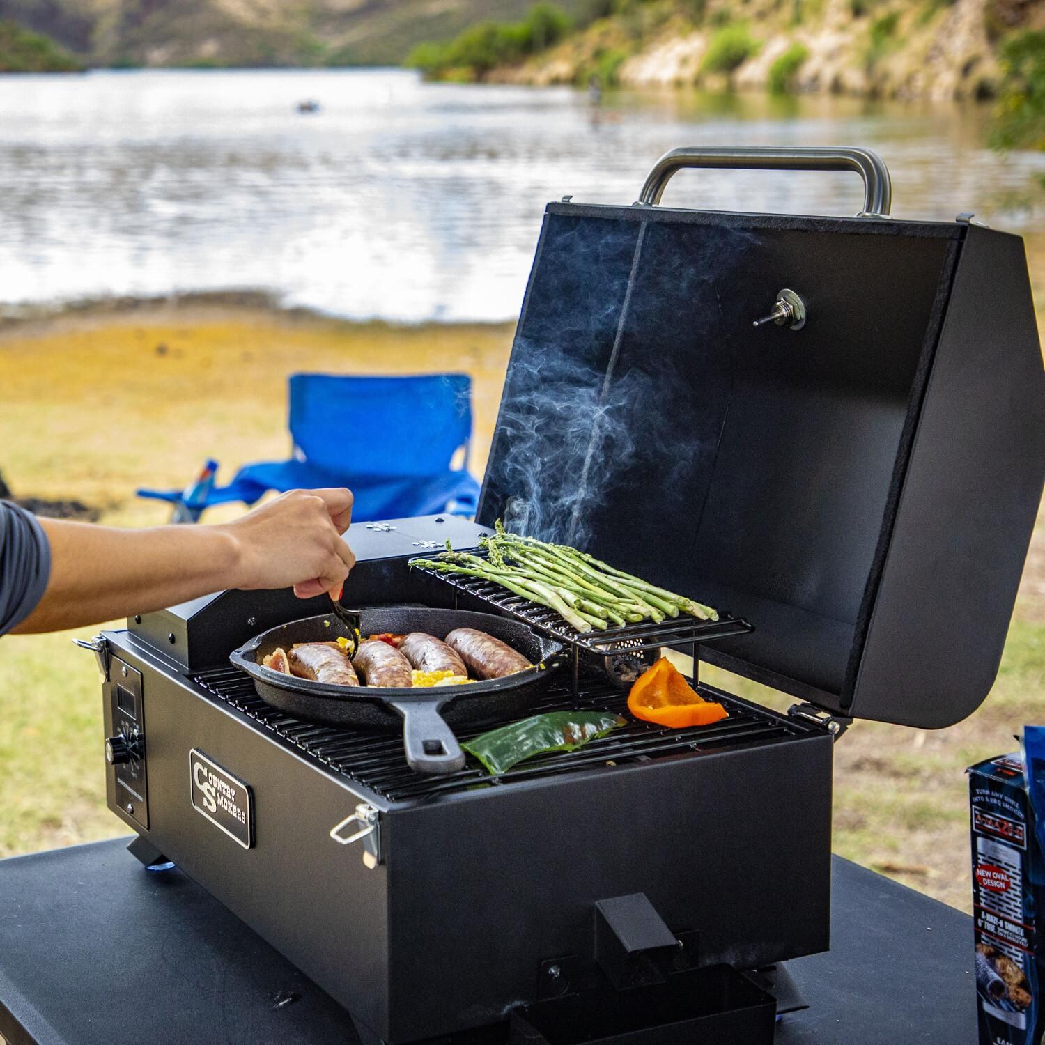 Country Smokers - CSPEL015010497 - Portable Wood Pellet Grill and Smoker - Camping thumbnail