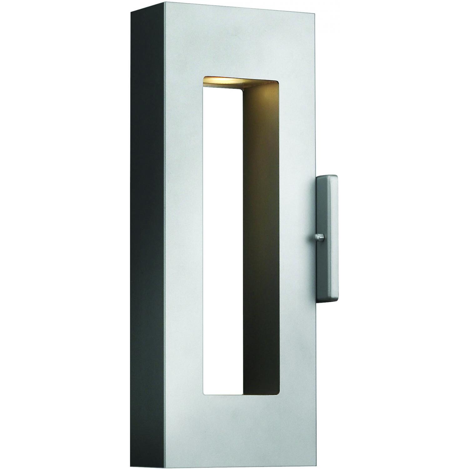 Hinkley Lighting Atlantis Two Light 16-Inch Dark Sky Outdoor Wall Light - Titanium - 1640TT