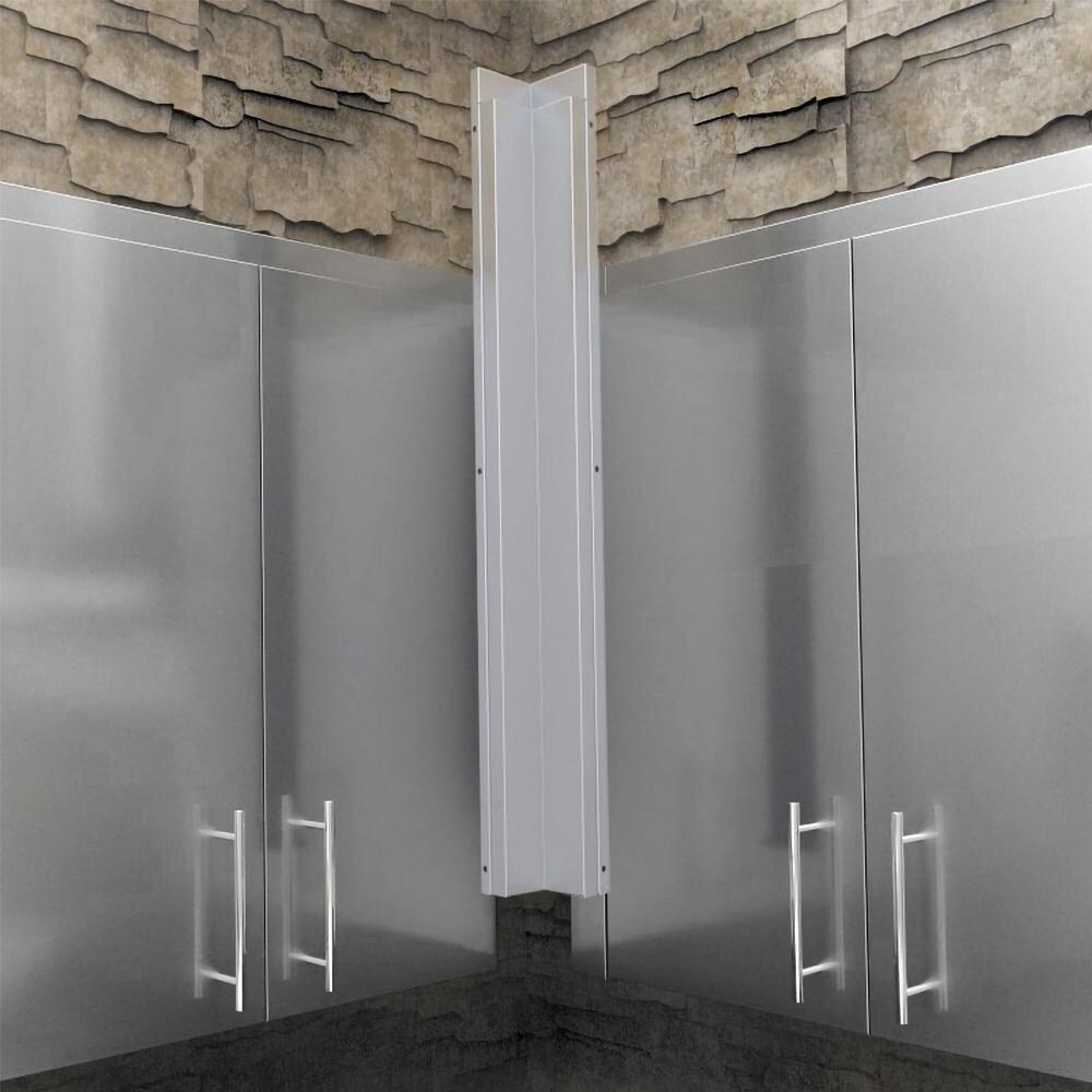 Sunstone SWC3SP90 Outdoor Kitchen Wall Cabinet 90 Degree Corner Spacer Panel - Installs Between Cabinets To Fill Gaps & Conceal Wiring - White Background thumbnail