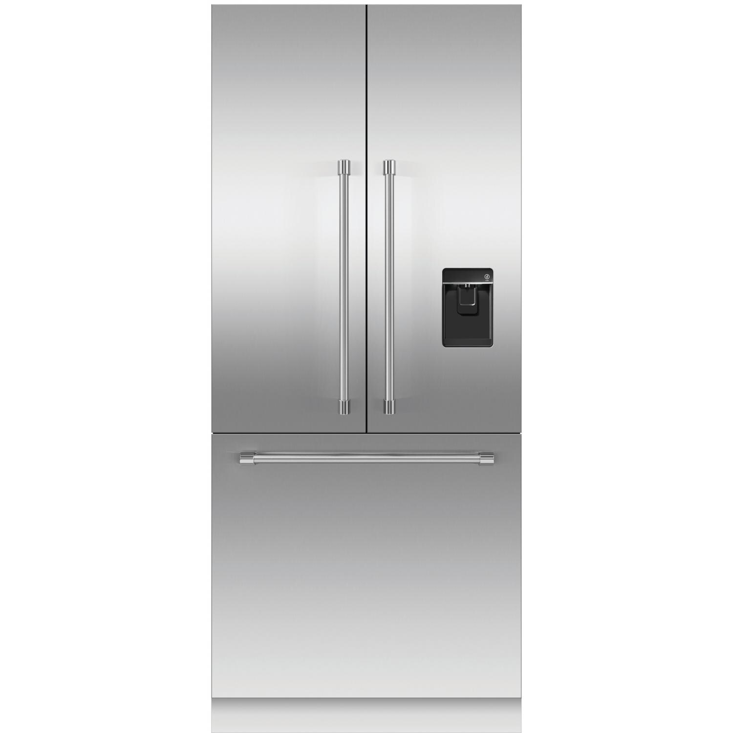 Fisher Paykel Professional (Formerly DCS) 84-Inch Built-In French Door Refrigerator With Water Dispenser & Stainless Steel Panels