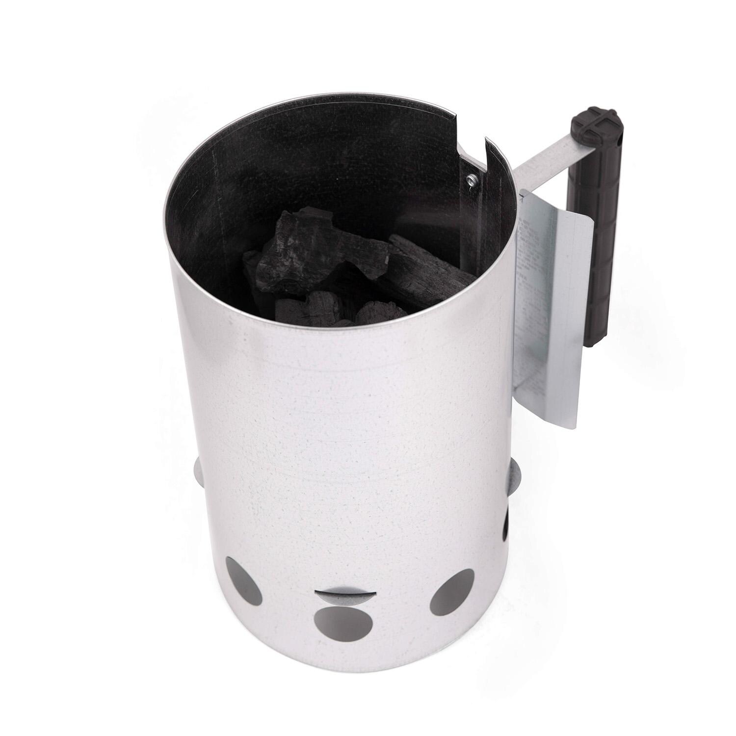 GrillPro Chimney Style Charcoal Starter - 39470 - Full of Charcoal - White Background thumbnail