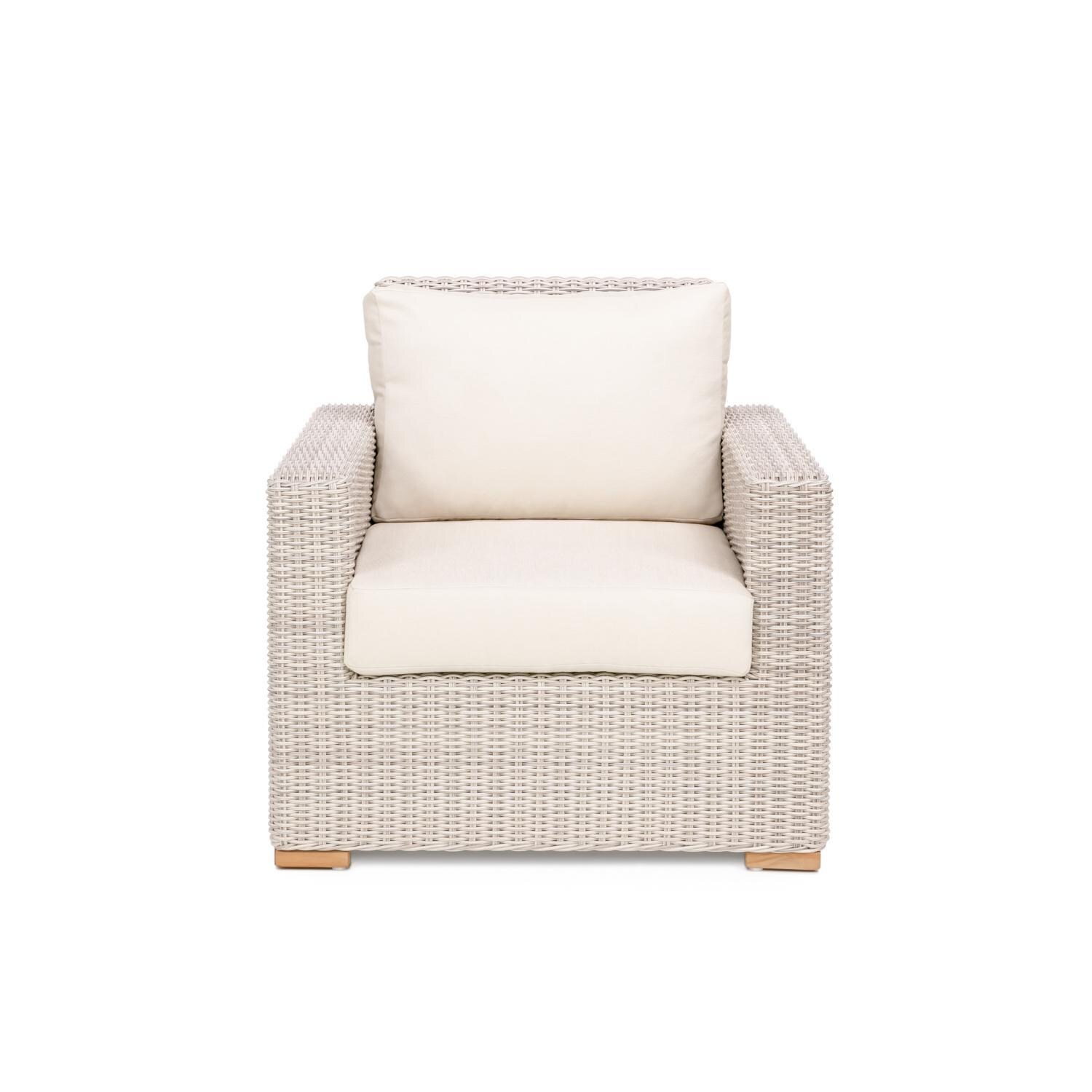 Oyster Bay Club Chair in Sand By Teak + Table