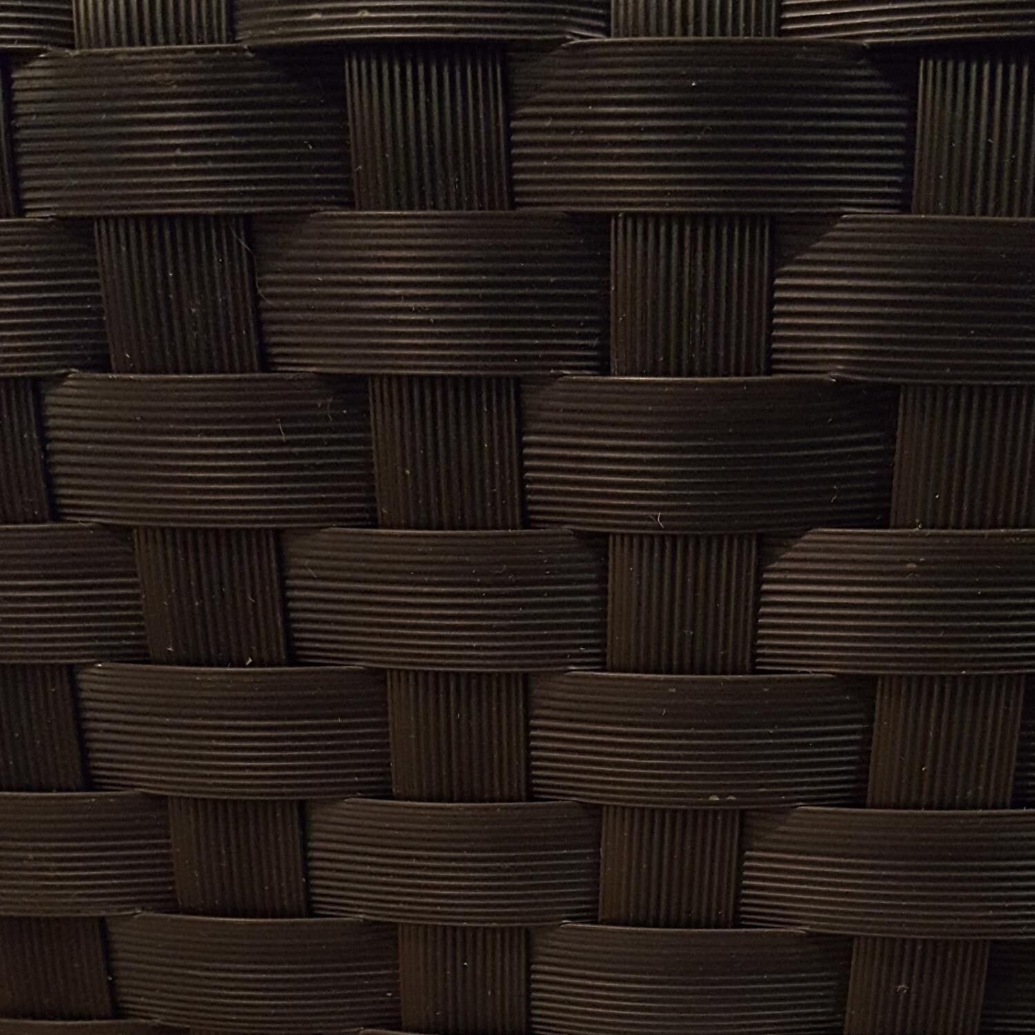 Sunset West Solana 5 Piece Wicker Patio Conversation Set W/ Sunbrella Cast Silver Cushions - Chocolate Resin Wicker thumbnail