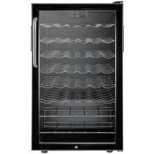Summit 19-Inch 40 Bottle Commercial Rated Wine Cellar / Cooler With Towel Bar Handle - Black - SWC525LBI7TB image