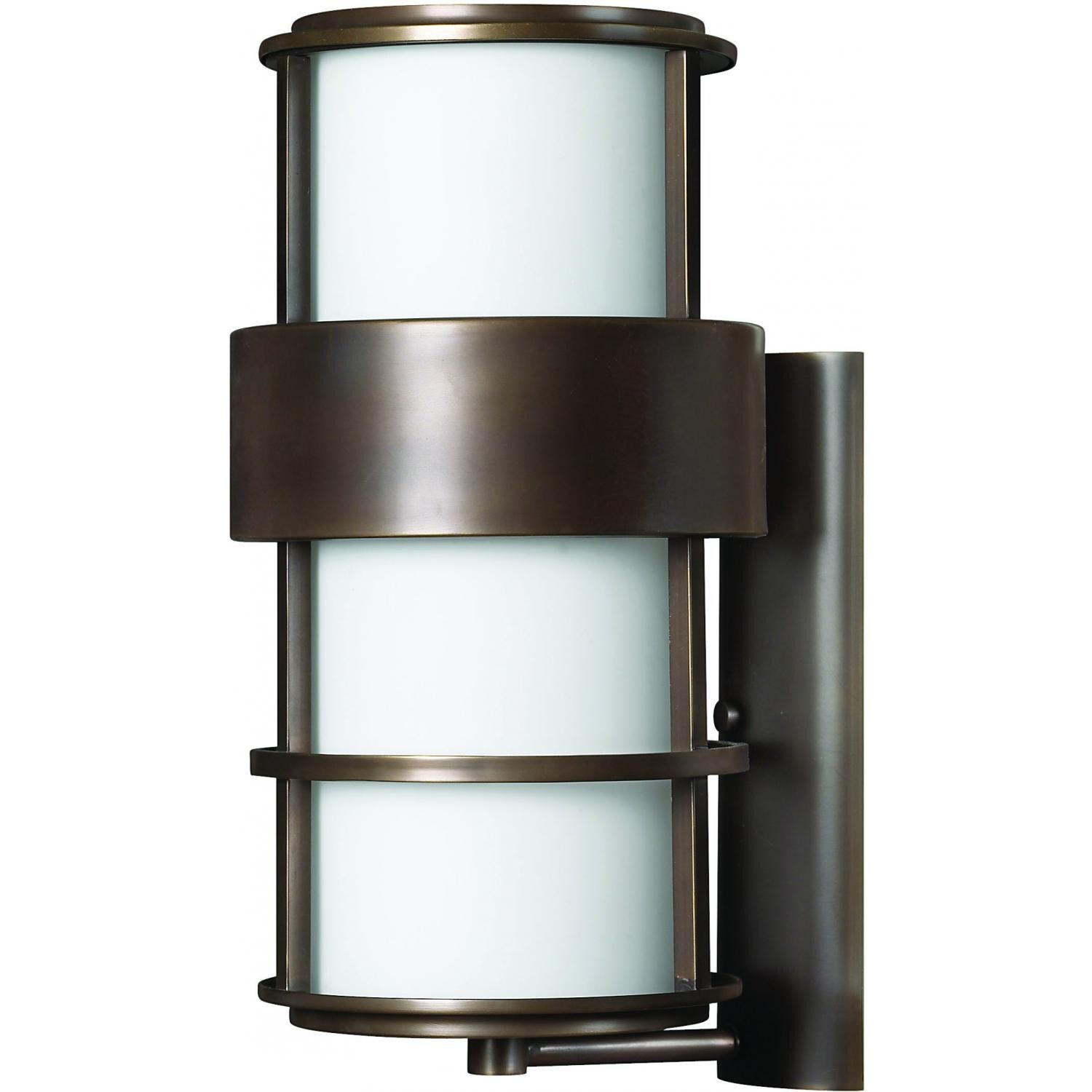 Hinkley Lighting Saturn 1905MT-LED 15W One Light LED Outdoor Wall Sconce - Metro Bronze thumbnail