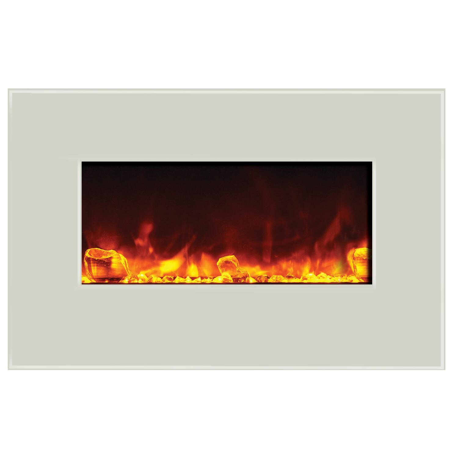 Amantii Wall Mount/Flush Mount Electric Fireplace - Orange thumbnail