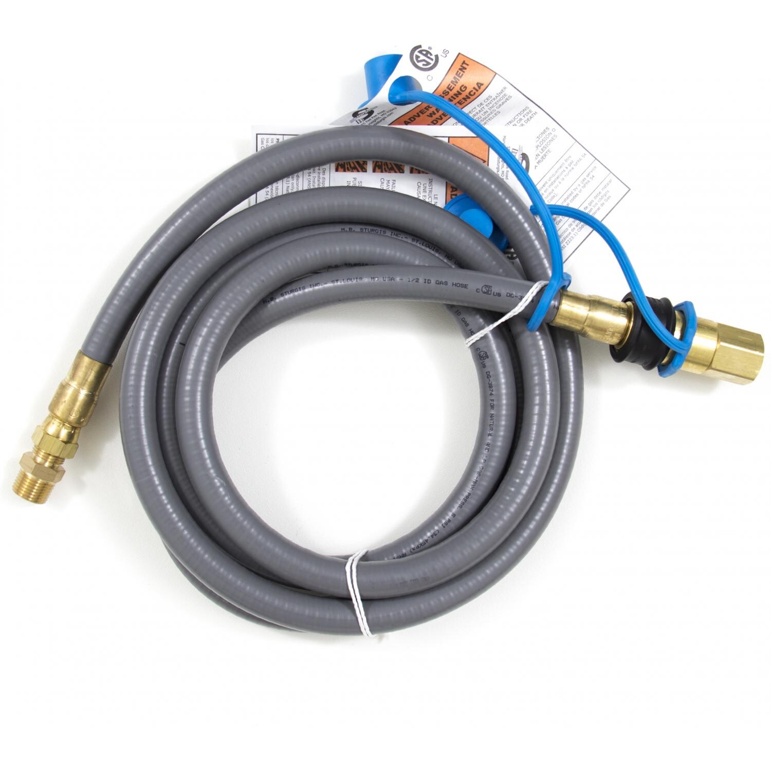 Blaze 10 Ft. Natural Gas/Bulk Propane Hose w/ Quick Disconnect for Gas Grills - BLZ-NG-HOSE