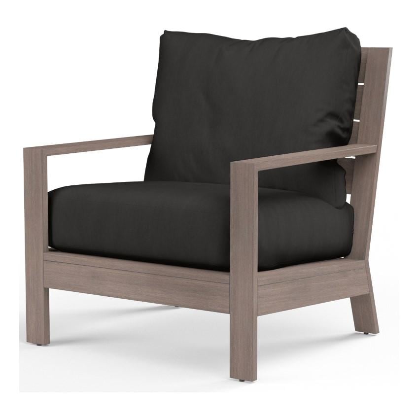 Laguna Aluminum Club Chair w/ No Welt in Driftwood/Spectrum Carbon by Sunset West - White Background thumbnail