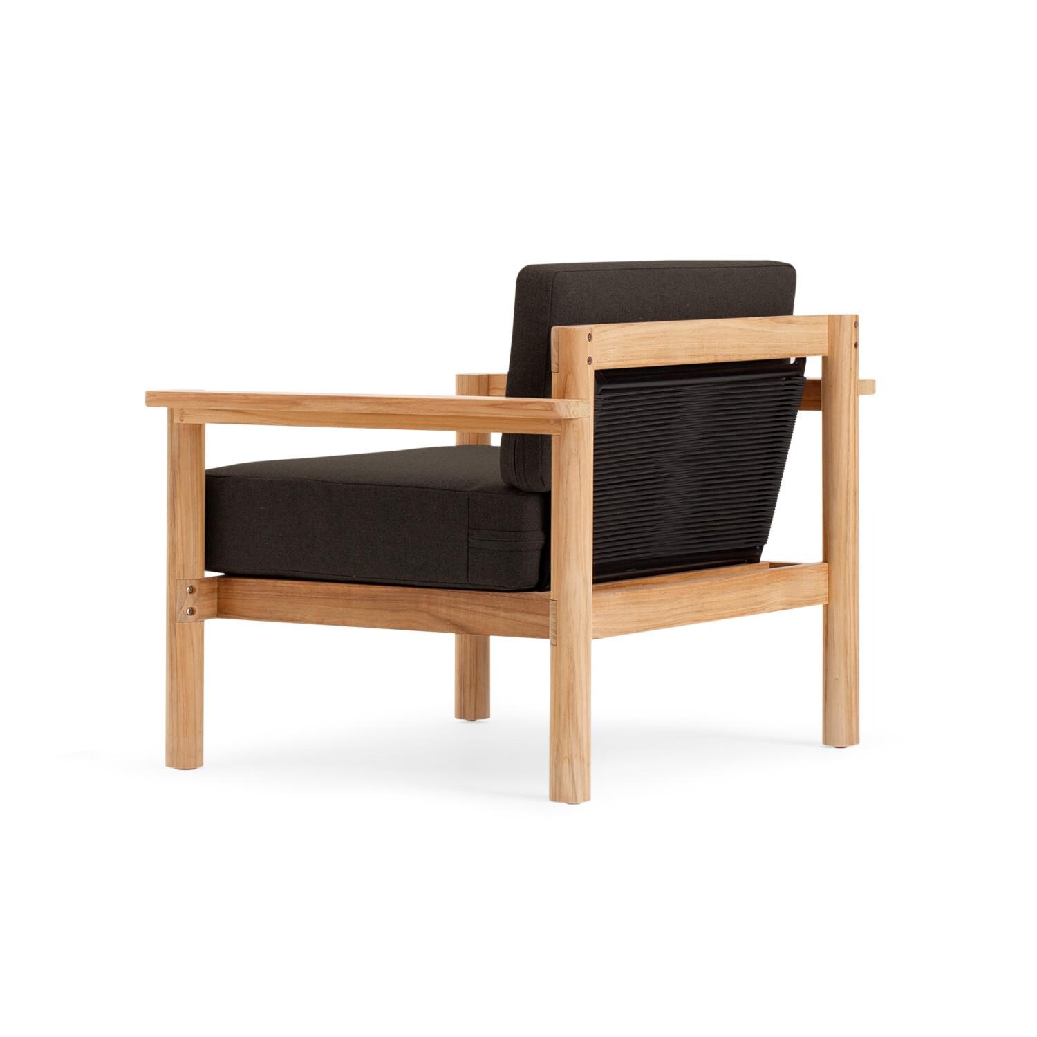 Neighbor HVN-CHAIR-CO-2 Chair W/ Teak Arms - Rear View thumbnail